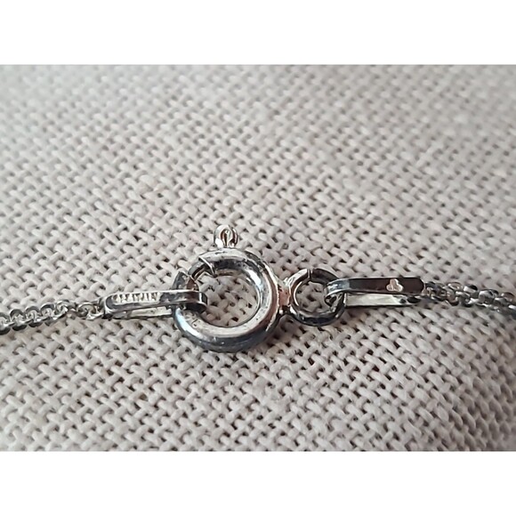 Honora 925 Sterling Silver Real Pearl Floral Pendant Necklace Vintage - Picture 7 of 11